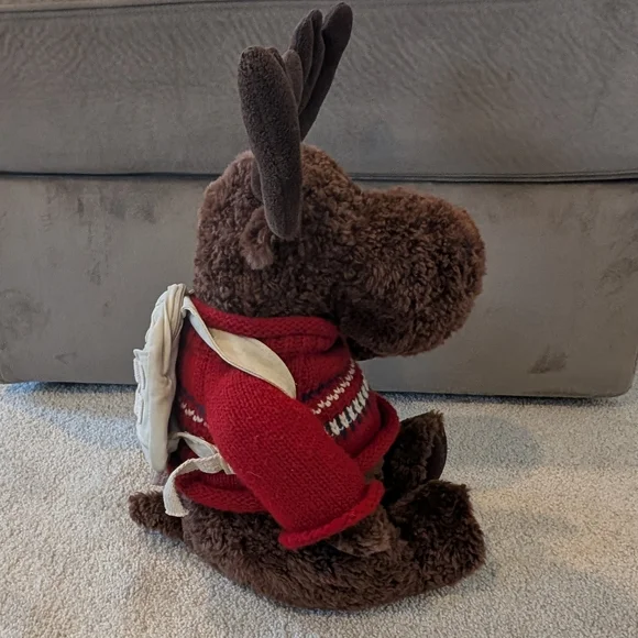 American Eagle Mac The Moose 15" Plush GUND Sweater Backpack Vintage Y2K - Picture 6 of 6
